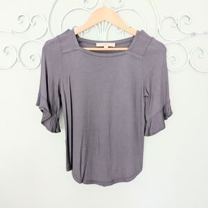 LOFT Flutter Sleeve Top